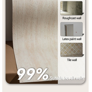 Revestimiento de Pared de Piedra Curvada Moderna de Nueva Tecnología, Baldosas Flexibles de Travertino Cerámico, Venta al por Mayor de Fábrica, Losa Grande para Exterior e Interior - Product Image 2