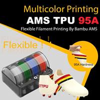 Filament TPU AMS de haute qualité Sting3D 1,75 mm 1 kg pour imprimante 3D, température d'impression 220-240°C, température de plateau 40-60°C