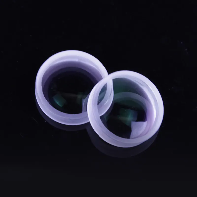 Vidrio óptico k9 y zafiro menisco esférico plano cóncavo lente