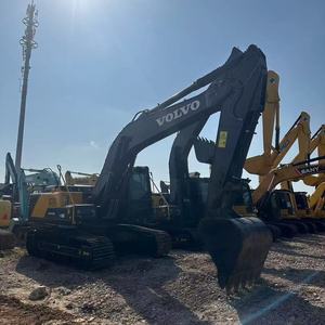 รถขุดตีนตะขาบ Volvo EC210 มือสอง สำหรับงานหนัก 22 ตัน พร้อมมอเตอร์ PLC เกียร์บ็อกซ์ สีเหลืองดำ - Product Image 3