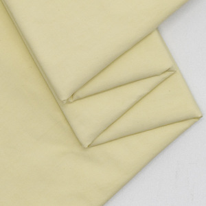 50S cotton nylon <b>blended</b> fine plain non stretch yarn card woven khaki garment fabric wholesale ready stock - Product Image 2