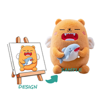 Jouet en peluche longue en maille brodée personnalisée pour enfants