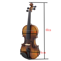 Violon acoustique Av-508 4/4 taille standard avec étui rigide, archet, colophane, chiffon de nettoyage, cordes supplémentaires, autocollant pour touche