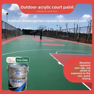 Water-Based Acrylic Coating & Paint for Outdoor Floors Waterproof Wear-Resistant Anti-Slip for Courts & Houses - Product Image 3