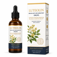 Stack Nootropique Liquide Premium à la Lutéoline avec Bacopa et Phosphatidylsérine pour le Bien-être des Fonctions Cognitives Vente en Gros ODM