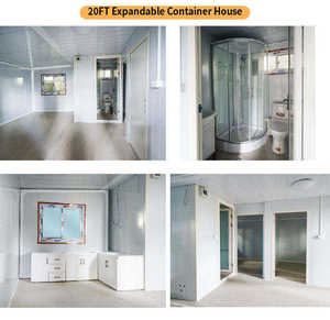 Maisons conteneurs préfabriquées extensibles de 20 et 40 pieds, maisons conteneurs maritimes préfabriquées indépendantes, maisons miniatures portables 2, 3 ou 5 chambres - Product Image 2