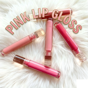 Brillo Labial Líquido Rosa 5g, Textura Espesa, Manteca de Karité, Fórmula Vegana Hidratante con Frutas, Logotipo Personalizado, Cuidado Labial - Product Image 1