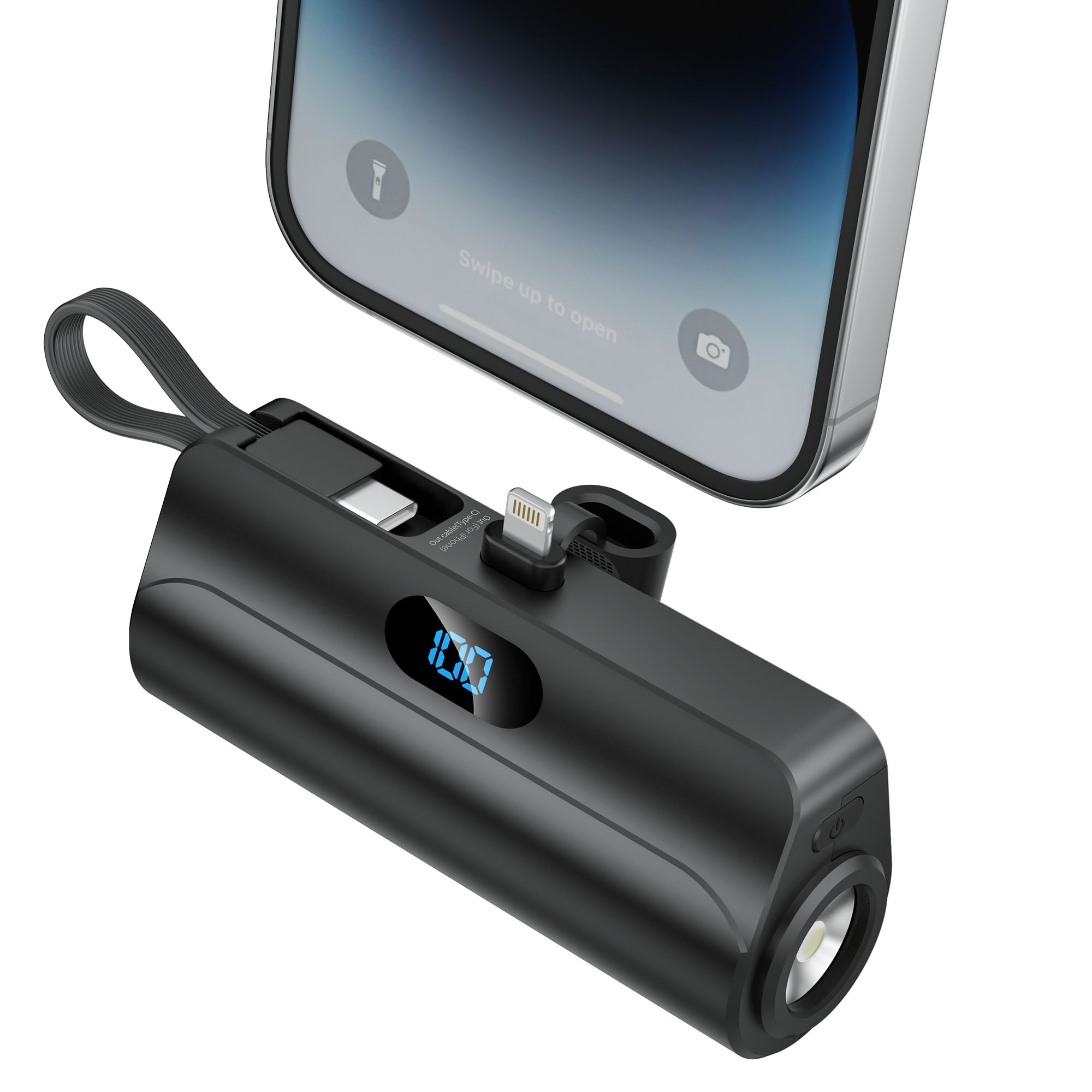 OTC M2L портативное зарядное устройство 4500 мАч Power Bank с 10 Вт PD USB LCD дисплей аккумулятор совместимый iPhone Android и т. д.