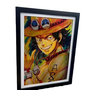 Custom Dragon Ball One Piece Naruto Marvel star 3D flipper lens animated poster picture frame