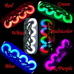 Pour <span class=keywords><strong>SEBA</strong></span> Skate extérieur lumière LED rouleau roue 90A Inline Flash 60mm 64mm 68mm 70mm Freestyle Slalom Patines pneu roue - Product Image 6