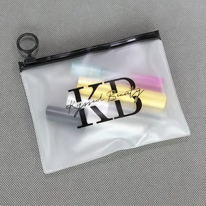 Makeup Plastic Bags High Quality PVC Transparent Plastic Cosmetic Toiletry Makeup Bag Pouch