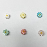 Perles de marguerites blanches coupées à trous, 8mm, coquillage de marguerites, de fleurs, bijoux naturels, pour femmes