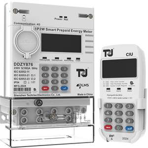 1P SPLIT mit CIU/UIU 4G & RF Prepaid-Messgerät Plug & Play-Kommunikation Austauschbare Batterie Kwh-Messgerät Einphasiges AMI/AMR-Smart-Messgerät - Product Image 1