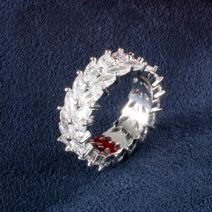 RAKOL RP2020 <b>Couple</b> Luxury <b>Rings</b> Fashion Jewelry Horse Eye Full of Stone Wedding Handmade Jewelry Fashion <b>Ring</b> - Product Image 1