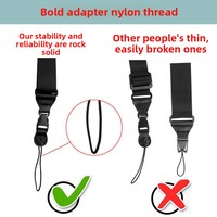 Sangles de lanière en nylon de style simple personnalisées pour appareil photo, sangle réglable à porter en bandoulière, sangle d'épaule universelle en nylon robuste