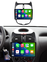 MEKEDE-Reproductor multimedia con Android para coche, Radio con navegación GPS, 8 núcleos, 8GB + 256GB, para Peugeot 206 2004-2008, ADAS, DVR, TPMS