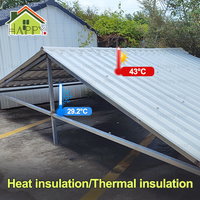 Tuile de toiture en PVC alvéolaire multi-parois, isolation acoustique et thermique, économie d'énergie, insonorisation pour hôtel, complexe hôtelier, bâtiment
