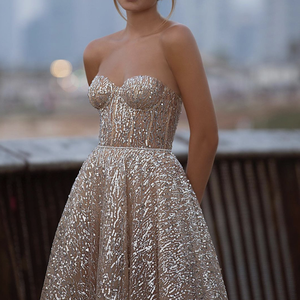 <span class=keywords><strong>Abiti</strong></span> da sera Sexy senza spalline con Glitter per occasioni di <span class=keywords><strong>laurea</strong></span> <span class=keywords><strong>abiti</strong></span> da sera per <span class=keywords><strong>donna</strong></span> formale - Product Image 3