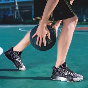 <span class=keywords><strong>Scarpe</strong></span> da Basket Cinesi Sportive Alte 2025 Traspiranti con Suola in Gomma Design Personalizzato per Facebook per Estate Primavera Autunno Marca OEM - Product Image 5