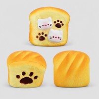 Jouet anti-stress mignon en forme de patte de chat, type Squishy à rebond lent, taille paume, 10cm x 8.5cm x 6.5cm