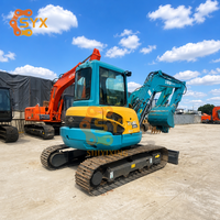 Надежная строительная техника: Комплектующие Kawasaki, мини-экскаватор Kubota KX161 6 тонн, б/у, для ремонта городских дорог