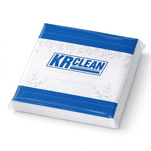 Vietnamese Factory High Quality Krclean <b>Eco</b>-Friendly Disposable Bath Towels Polka <b>Dot</b> Pattern Non Woven Dry Hair Drying Towel - Product Image 1
