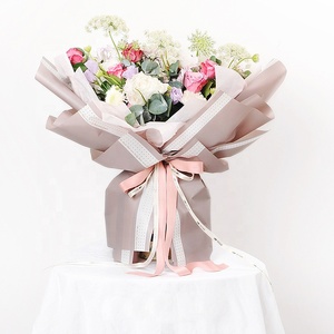 2020 usine nouveauté corée étanche mignon dot côté <span class=keywords><strong>papier</strong></span> emballage pour fleur - Product Image 2