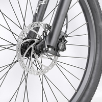 Vélo électrique avec cadre en alliage d'aluminium de 27,5 pouces, 250W-750W, Shimano 7 vitesses, frein à disque, batterie au lithium 48V 13Ah, chargeur rapide, hybride urbain