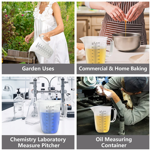 मल्टीफंक्शन में सुपर बिग फूड ग्रेड प्लास्टिक मापने वाला कप - Product Image 4