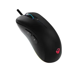 MeeTion GM19 Computer Waterproof Led Light Weight Optical RGB Wired Mice Mouse Six Click Gaming Mouse