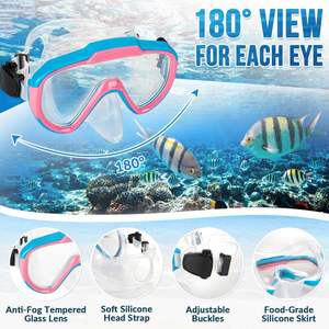 <span class=keywords><strong>Precio</strong></span> de fábrica de alta calidad Junior Kids Diving Set Snorkel Set con bolsa de malla - Product Image 5