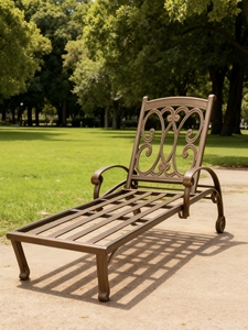 Conjunto de <span class=keywords><strong>Tumbonas</strong></span> de Aluminio Fundido de Primera Calidad para Exteriores, Resistentes a la Oxidación y a los Rayos UV, Precio de Fábrica para Jardín o Patio Trasero de Villa - Product Image 3