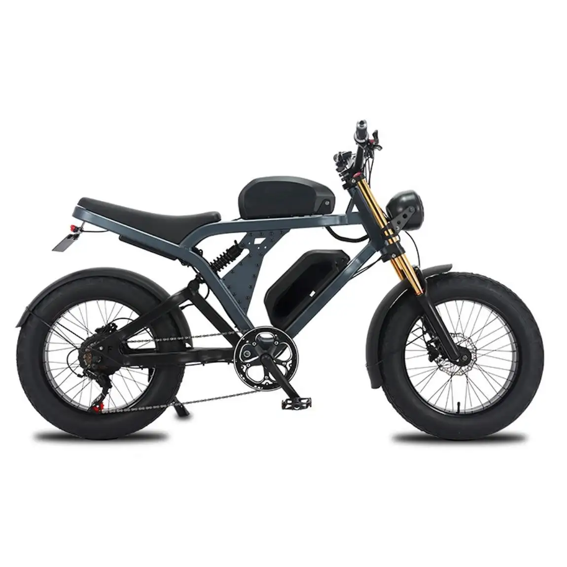 2023 nuovo modello Stealth Bomber Fat Tire E-bike 20 pollici moto fuoristrada leggere 48V OEM USA 48V 1500W bici elettrica da cross per adulti