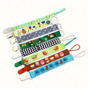 2024 Baby Chain Ribbon <b>Dummy</b> Holder Soother Pacifier <b>Clips</b> - Product Image 1
