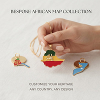 Collier de drapeau souvenir Érythrée Afghanistan Haïtien Israël design personnalisé en gros