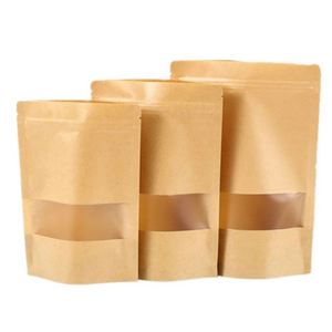 Sac d'emballage alimentaire en plastique et papier de grande taille avec fermeture éclair 20x30cm, pack promotionnel - Product Image 3
