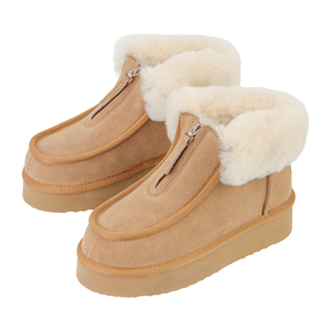 Vente en gros de bottes d'hiver thermiques mi-mollet pour hommes et femmes, douces, chaudes, rembourrées, confortables avec fermeture éclair, logo et couleur personnalisables - Product Image 5