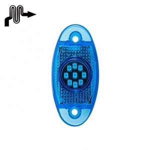 Macon New 9LED Flash Light para chasis de coche, camión, remolque, motocicleta todoterreno, atmósfera <span class=keywords><strong>modificada</strong></span>, 12V/24V, rejilla de luz - Product Image 1