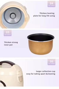 Cuisinière électrique multifonctionnelle pour la maison, mini-rizière, marmite en acier inoxydable antiadhésive - Product Image 4