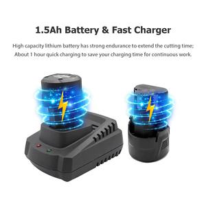 Sierra Eléctrica Recíproca TACK LIFE de 12V con Batería de 1.5Ah y Cargador Rápido, 2500 RPM, para Cortar Madera, para Trabajos de Bricolaje - Product Image 5