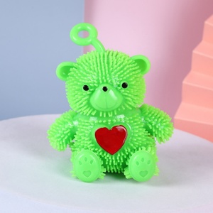Juguete Antiestrés TPR Love Little Bear, Bola de Burbujas con Cuentas Grandes para Apretar, Divertido para Aliviar el Estrés, Regalo de Cumpleaños - Product Image 3