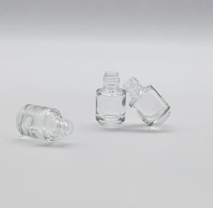 ขวดน้ำหอมเปล่าใสขนาด5มล. สำหรับมืออาชีพปั๊มร้อนแก้วยาทาเล็บดีไซน์เรียบ - Product Image 2