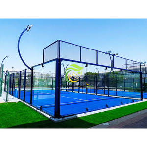 เสาเหล็กชุบสังกะสีแบบจุ่มร้อนสำหรับสนามเทนนิสขนาด20*10ม. สำหรับ<span class=keywords><strong>1v1</strong></span> - Product Image 2