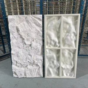 Hạt gỗ giả chùm gạch cổ đá nhân tạo Trọng lượng nhẹ không thấm nước PU đá tường Bảng điều khiển Polyurethane đá ốp - Product Image 4