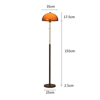 Lampe de sol moderne en acrylique ambré, lampe sur pied nordique pour salon, chambre à coucher, éclairage de chevet, décoration intérieure élégante