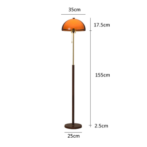 Lampe sur pied en acrylique ambré de style moderne du milieu du siècle, lampe sur pied nordique pour salon, chambre à coucher, éclairage de chevet, décoration intérieure - Product Image 6