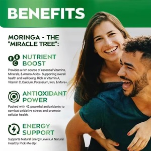 Capsules de <span class=keywords><strong>Moringa</strong></span> en gros sous marque privée OEM – Capsules de poudre de <span class=keywords><strong>Moringa</strong></span> aux <span class=keywords><strong>bienfaits</strong></span> pour la santé - Product Image 4