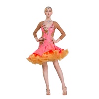 L-16173 robe de danse latine robes de concours Costumes jupe spectacle strass enfants adultes robe latine diverses couleurs