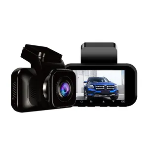 Top bán 4k Dash máy ảnh 3.0 inch phía trước và phía sau ống kính kép Xe DVR IPS ghi Dash Cam xe máy ảnh hộp đen