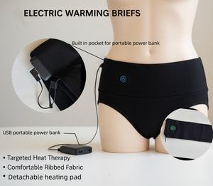 Sous-vêtements chauffants en graphène, 3 réglages de chaleur et protection contre la surchauffe, coussin chauffant <span class=keywords><strong>menstruel</strong></span> pour soulager les douleurs abdominales et les crampes - Product Image 4